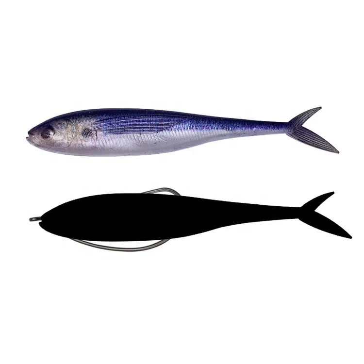 Plastic Soft Fishing Lure Shad Lures Rubber Shad Lures Soft Plastic Minnow  Fishing Tackle Bass Worms Soft Plastic Shad