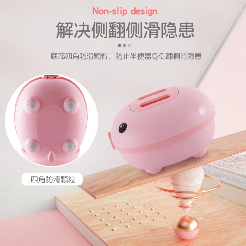 50kg Load-bearing Kids Cute Plastic Cartoon Leakproof Pot Portable Training Toilet For Baby Bathroom Toddler
