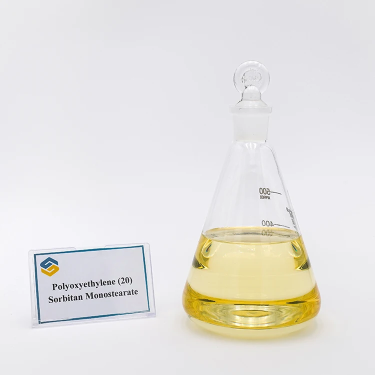 Food additive Polysorbate 60 Tween 60 paste emulsifier used in combination with span 60 CAS 9005-67-8 with Halal/Kosher/Rspo