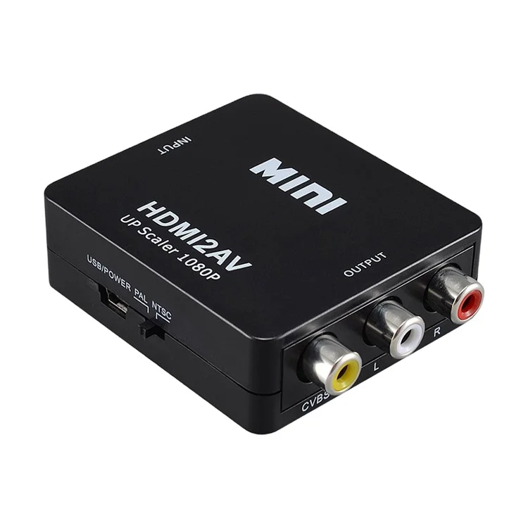 1080P 60Hz HD MI to AV RCA 3RCA CVBs композитный видео аудио конвертер адаптер Mini HDMI2AV