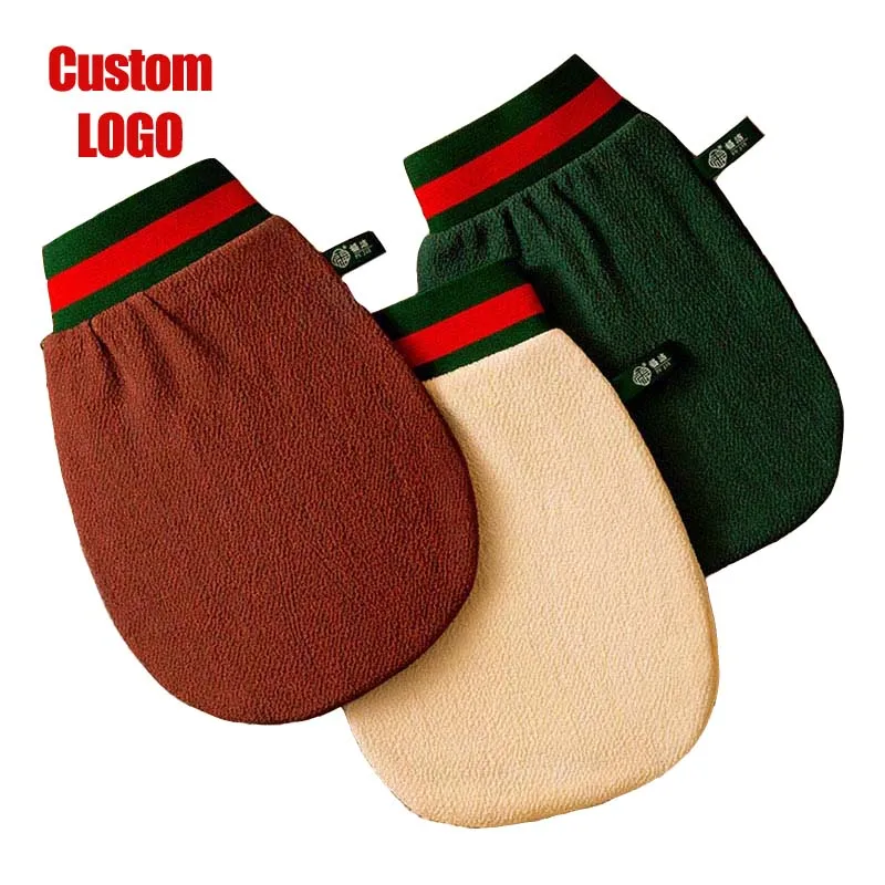 Wholesale Moroccan bath scrub glove exfoliating mitts bath gloves for Beauty Spa Massage