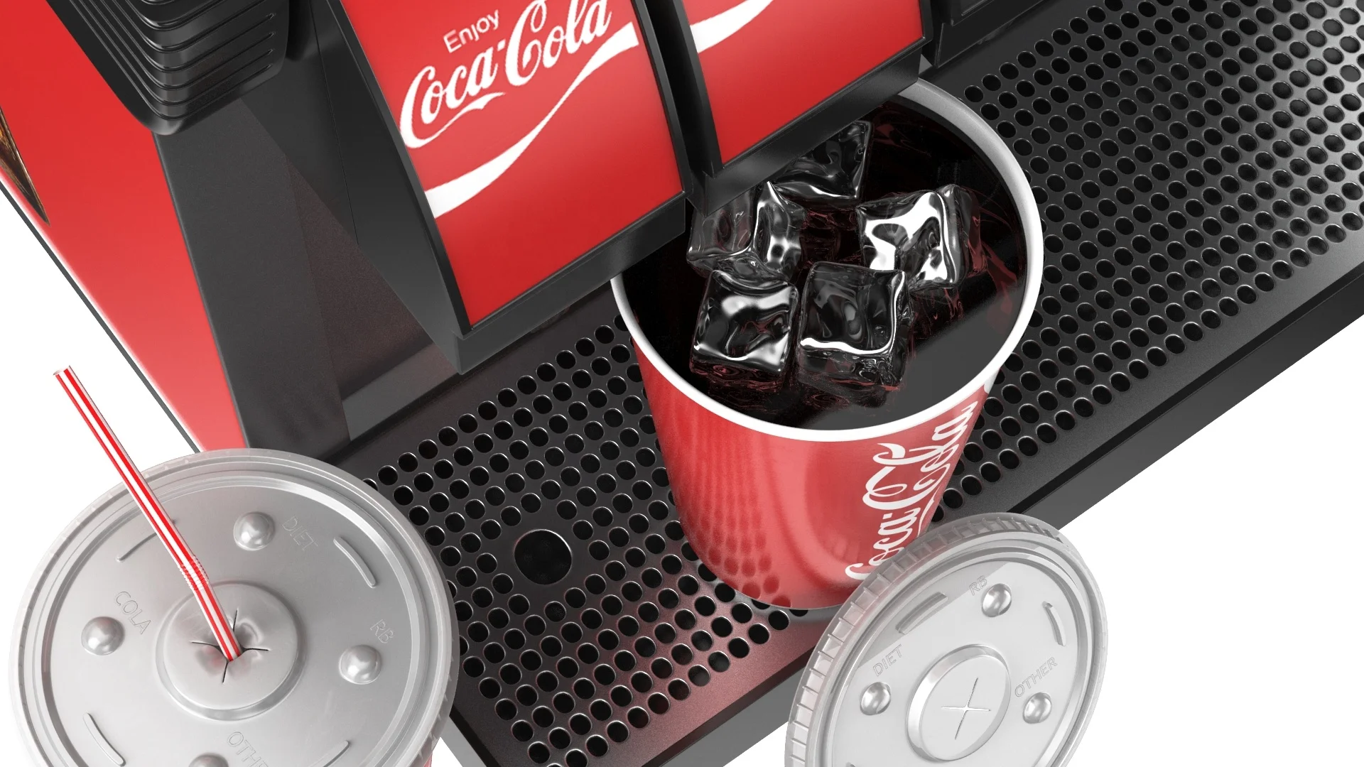 6/8 Flavor Soda Fountain Ice and Beverage Equipment Soda Dispenser