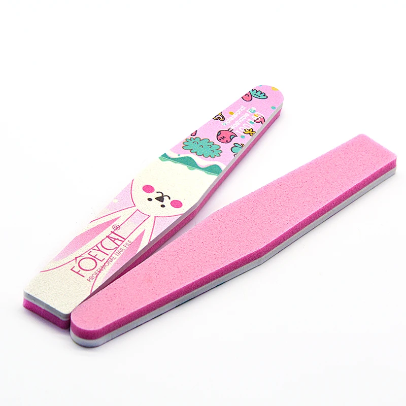 100 180 240 Grit korean colorful professional manicure tools premium nail file wholesale with custom logo