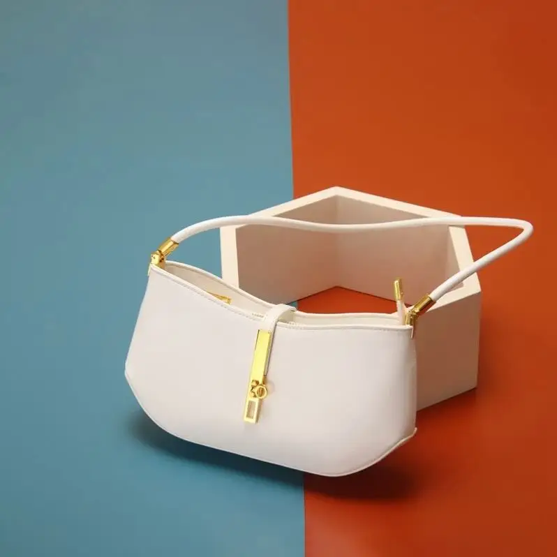 Jelly One-Shoulder Armpit Handbags Online Shopping Personalized Logo French All-Match Solid Color Handbags