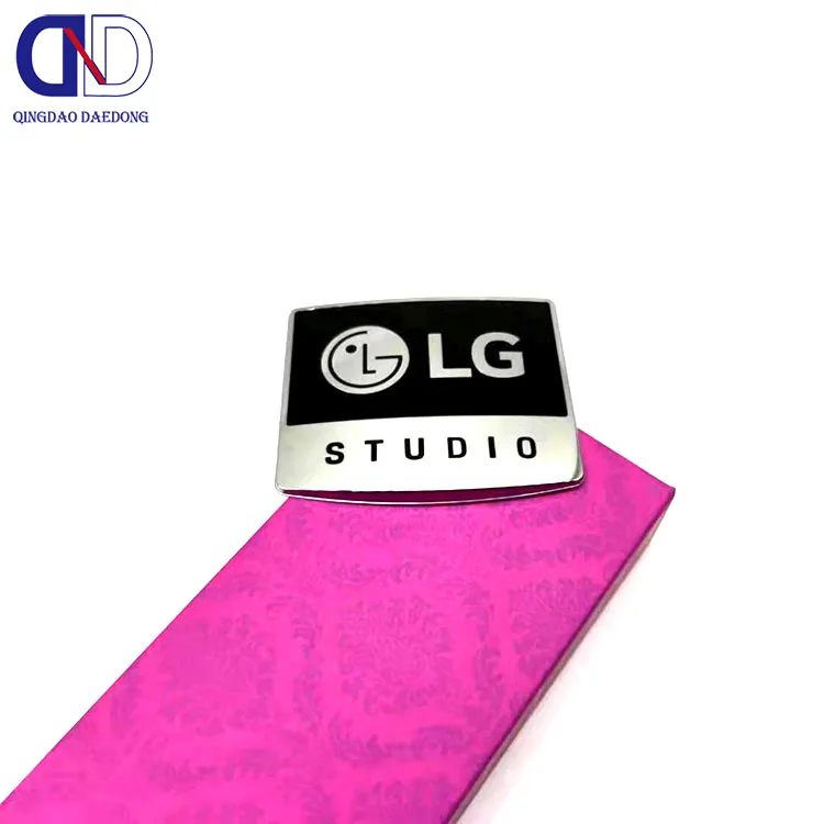 Manufacturer customized production of metal signs nickel electroforming spray paint LG metal logos