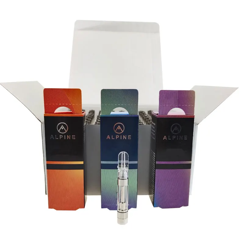 
Alpine cartridge 0.8/1.0ml Vape Carts Ceramic Coil 510 Threading Packaging box alpine disposable vape Cartridge 