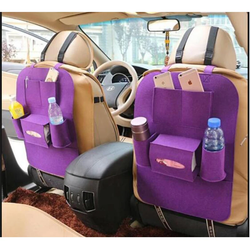 Portable Storage Backseat Car Seat Organizer Kick Mats With Touch Screen Tablet Holder 5 Storages Pockets for Kids Toddlers Toys