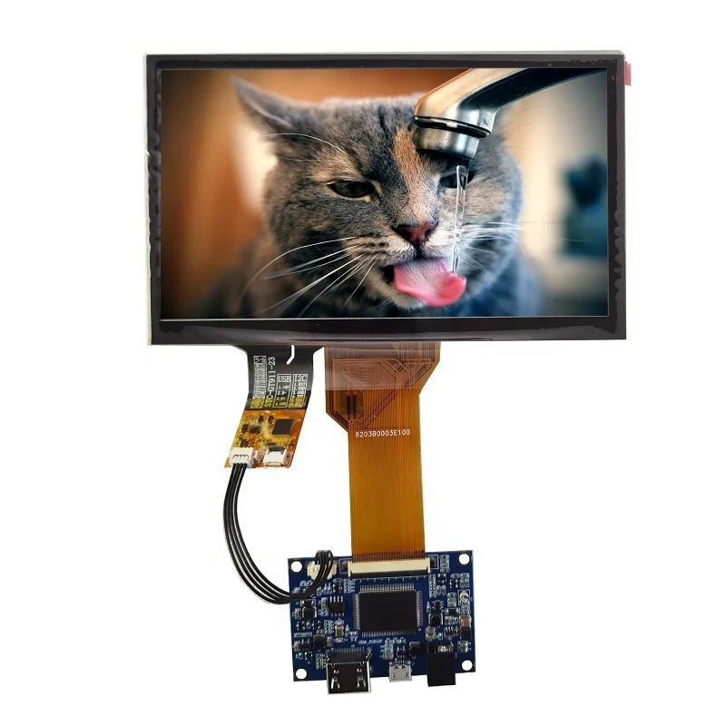 7 inch 1024*600 TFT Display Module USB Capacitive Touch Screen Kit with MINI Driver Board for Raspberry Pi