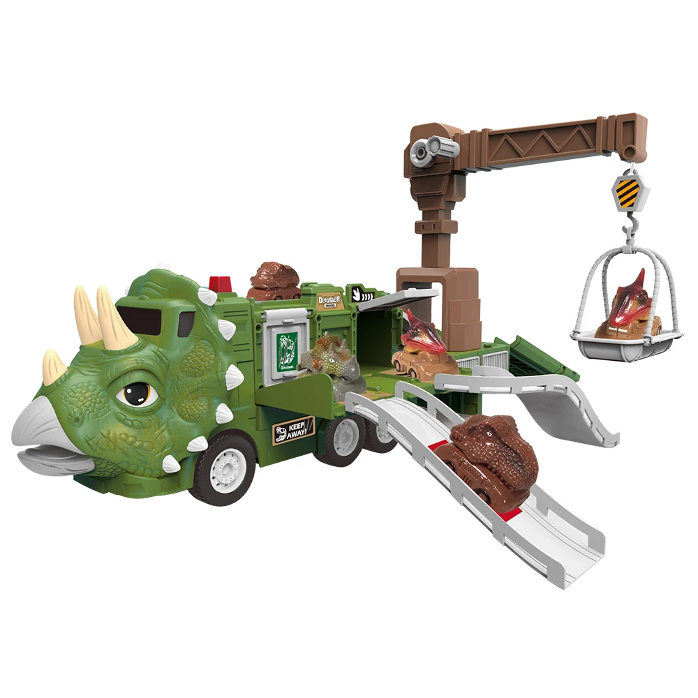 Оконная коробка JinYing динозавр 360 градусов великолепные игрушки гоночный автомобиль приключенческий трек игрушка со светом и музыкой