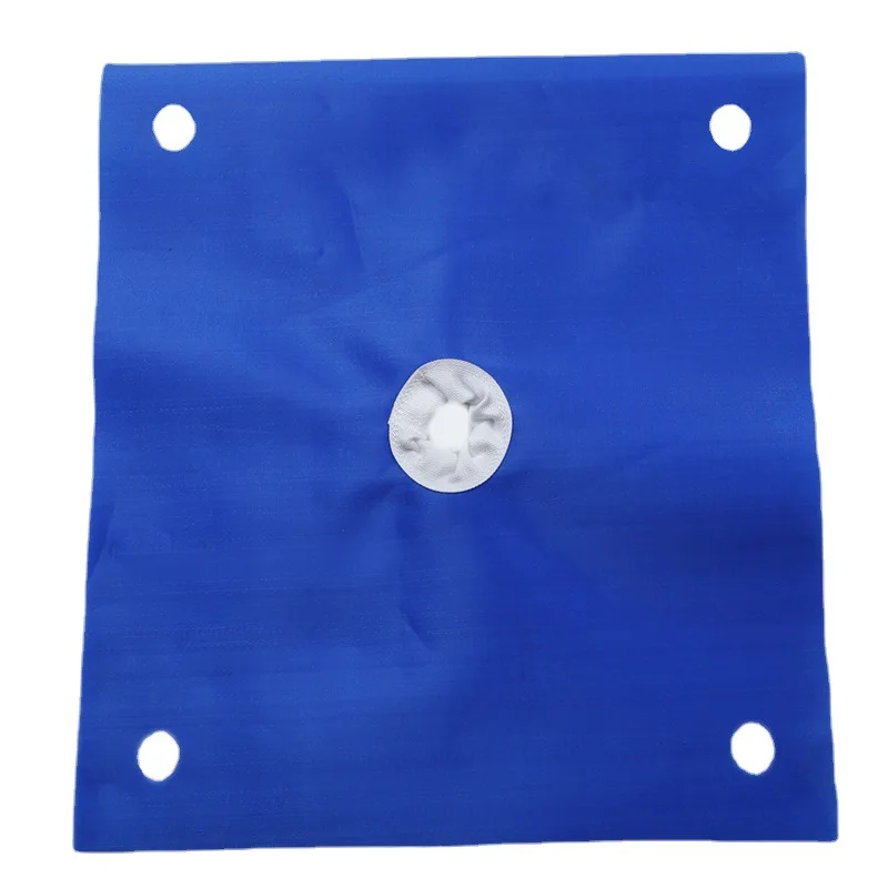 Manufacture good quality mud slurry pp filter press cloth rubber barrel neck filter press cloth