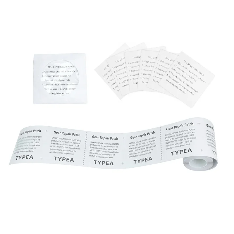 Self Adhesive Tpu Patch Leather Repair Waterproof Repair Tape TPU Plastic Patches For Camping Tent, Leather, Inflatable Products