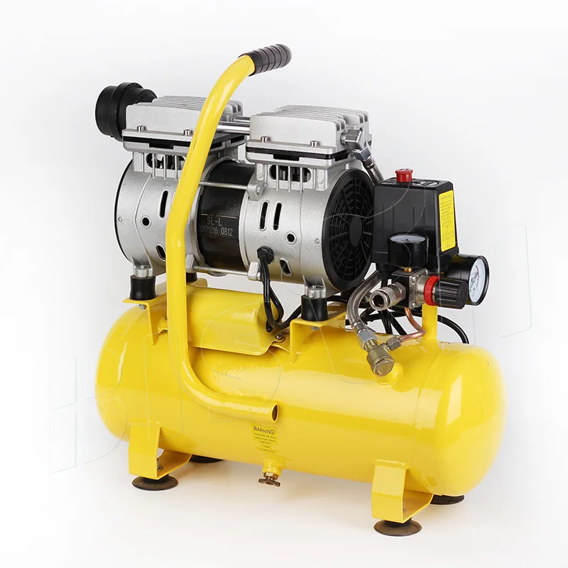Bison China 230V 50Hz Portable Oil Free Silent Air Compressor 9L