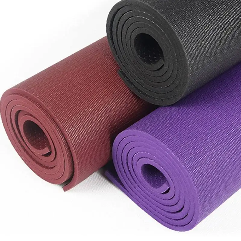 Wholesale custom printed yoga mats high density PVC navy blue custom printed yoga mats