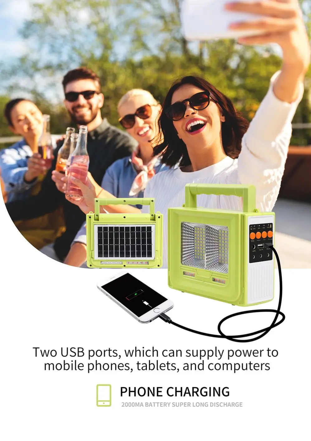 10800mah 100wh Usb Type C Ac 100w Lithium Battery Bank Portable Power Station For Outdoor Camping Fishing Home Yard