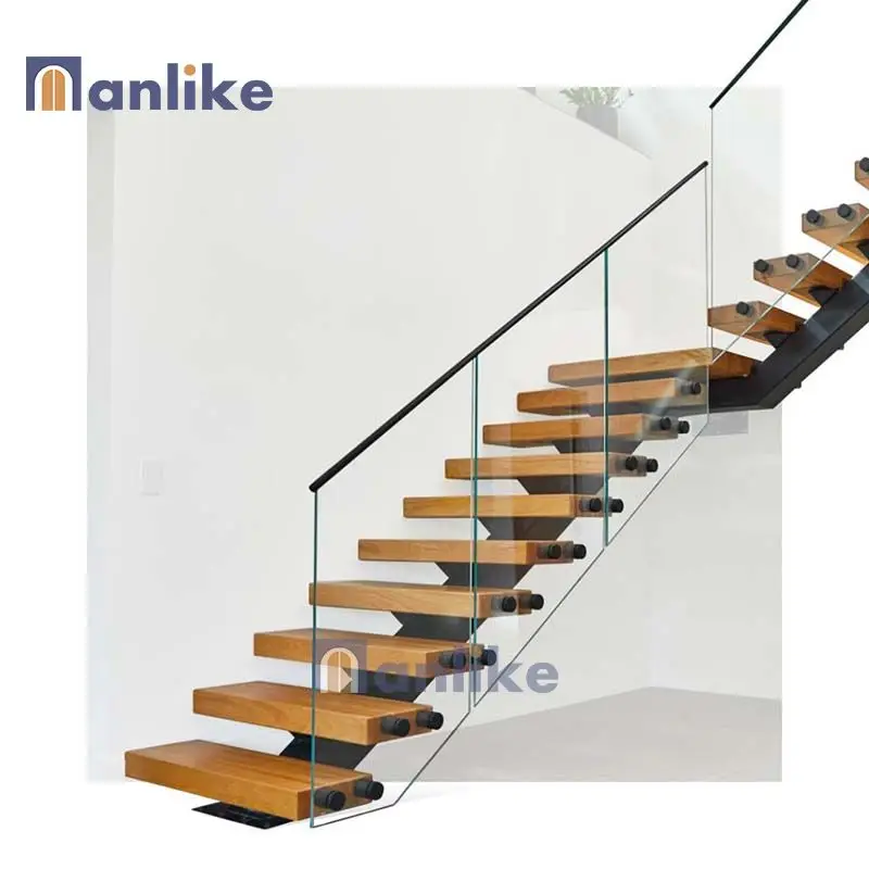 Anlike Australian Project Handrail Railing Stainless Steel Metal Design Balcony Staircase Frameless   Glass Aluminum Balustrade