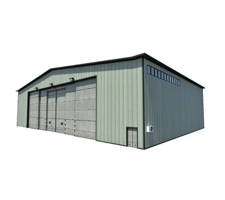 Light Steel Structure Building prefabricate houses/Garage Shed/Aircraft Hangar/Office Construction Material