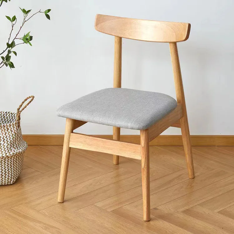 Italian classic Esbo/Italian minimalist/North American oak solid wood upholstered dining chair casual chair