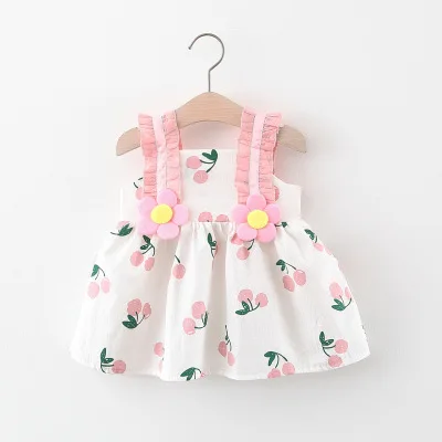 0-3 Y Summer Dress Girl Baby Skirt Girl Princess Gress Kids Boutique Clothes Cute Vintage Style Baby Dress