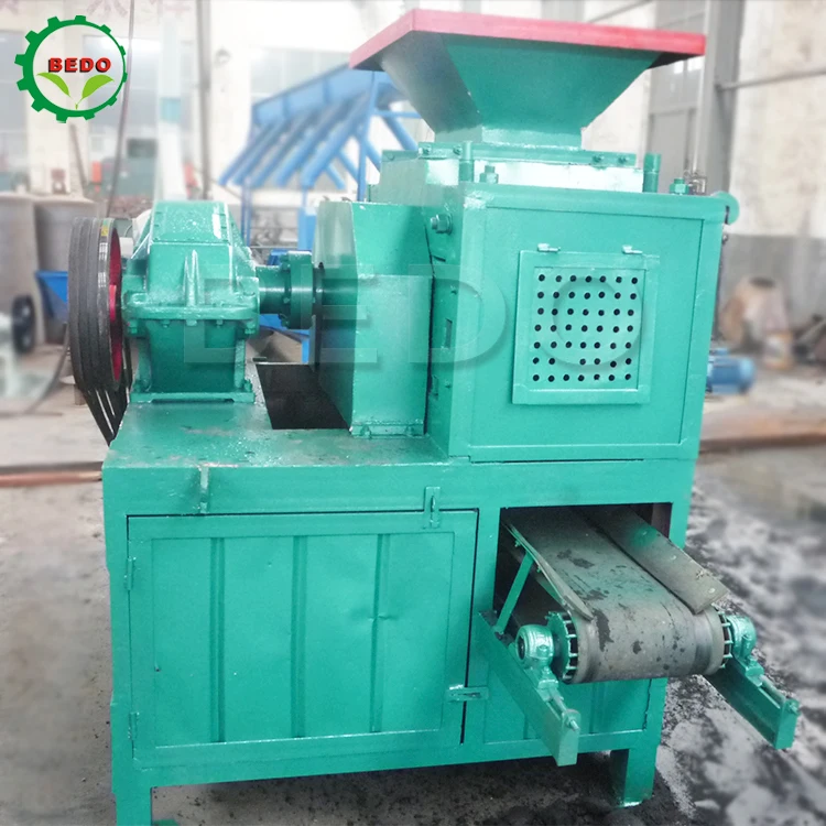 Roller Type Wood Coconut Coal Pressure Ball Molding Briquetting Corn Cob Sawdust Straw Biomass Charcoal Briquette Machines