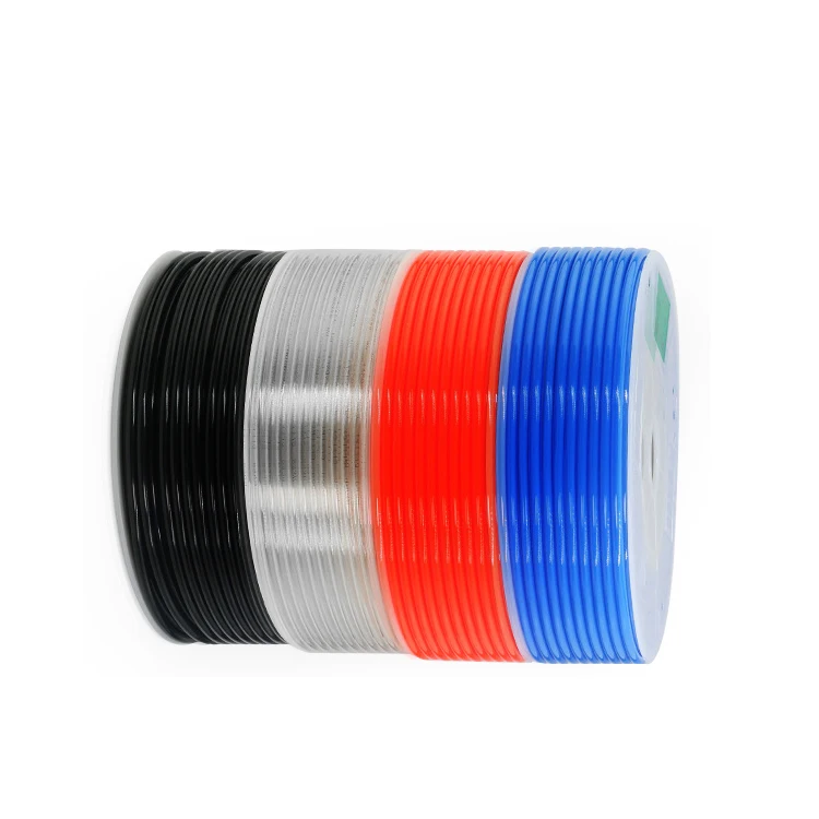 Transparent 16mm air pipe 8mm hose pu pe pneumatic spring tubing hose 8x6mm tube