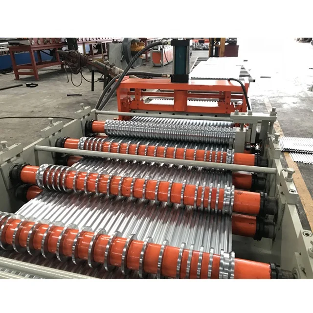 Factory Price Galvanized Corrugated Steel Sheet Tile Making Machine With Automatic Cutting Device