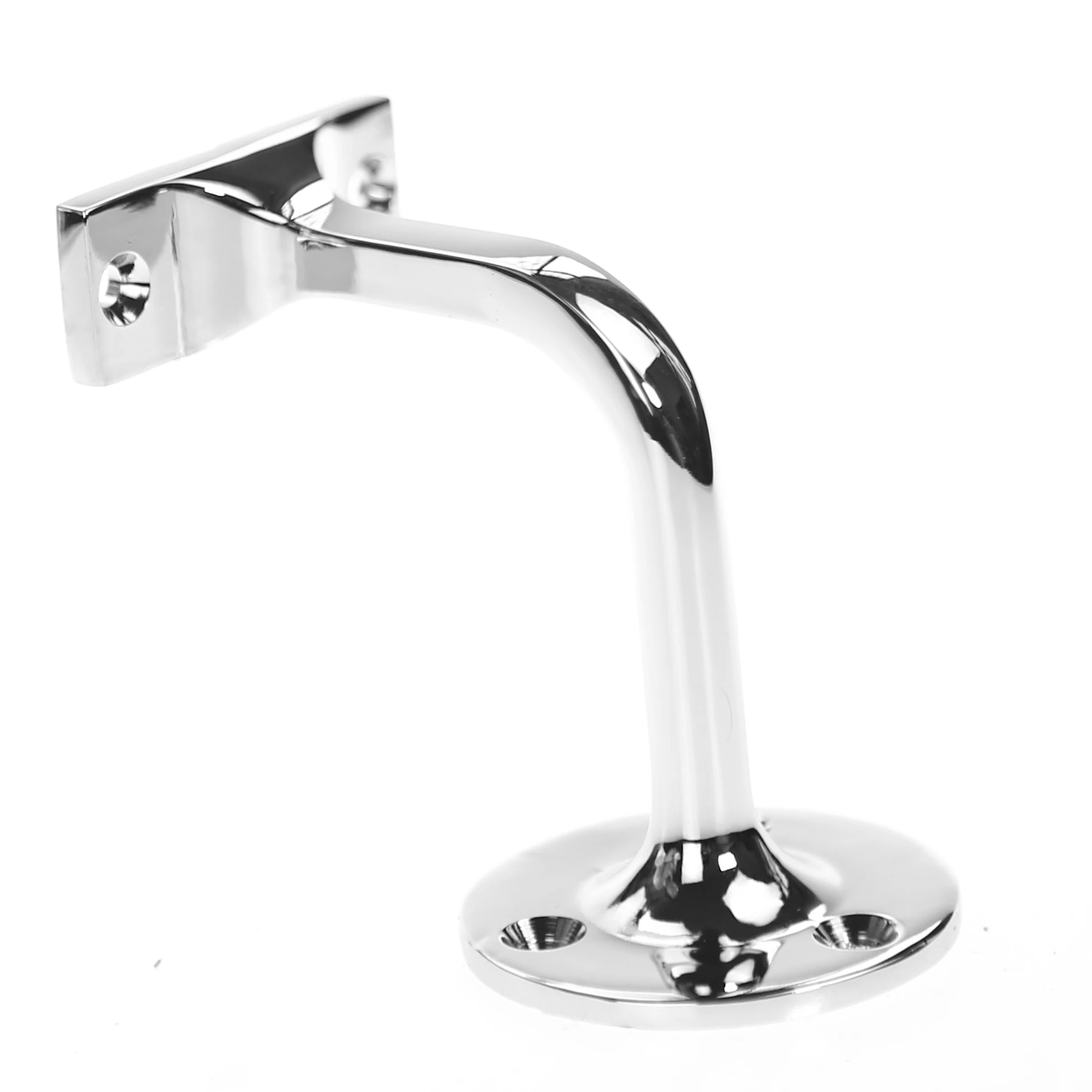 ZD Zinc Alloy Stair Heavy Duty Satin Nickel Wall Mounted Hand Rail Bracket