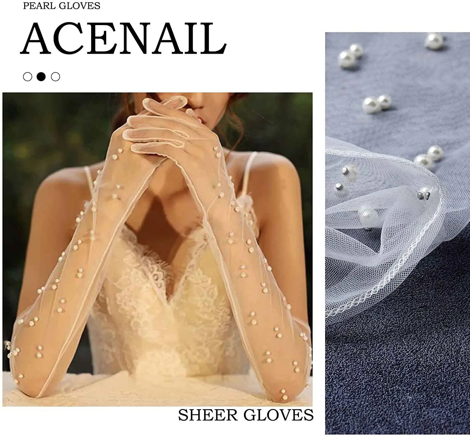 Fashion Women Party Long Black White Gloves Satin Full Finger Mittens Bride Wedding Sexy Elegant With Gloves