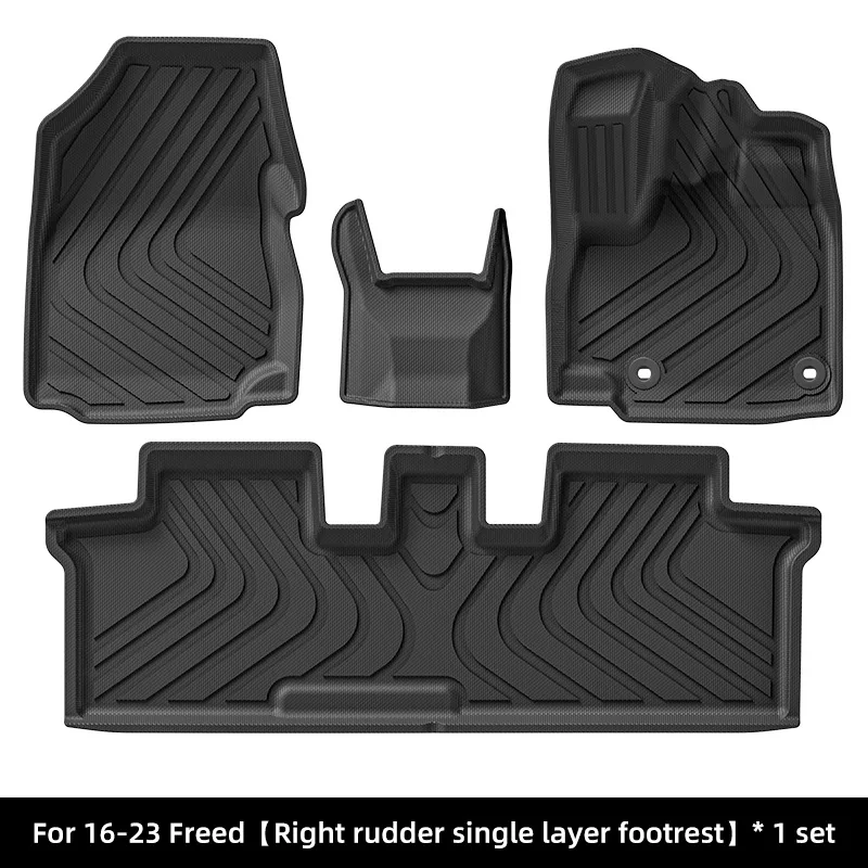 All-TPE Carpet Floor Mats for Right-Hand Drive Honda Freed Models 2016-2024 Custom Fit Car Accessories