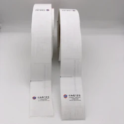 Customized cheap blank thermal adhesive luggage claim tags on roll taggage cliam sticker tags