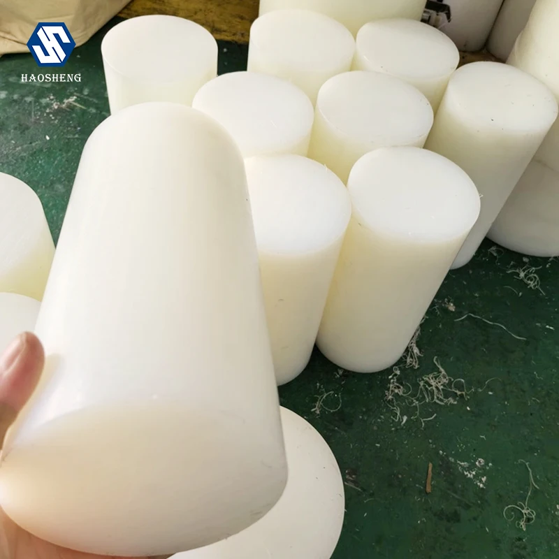 Wholesale Price White Solid Plastic Abs Ptfe Hdpe nylon 66 rods Pom Plastic Mc Nylon PA Rod Manufacture