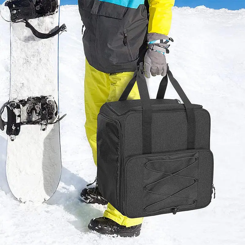 Factory OEM OutdoorSki Boot Bag Heat Wheeled Snowboard Waterproof Ski Shoe Boot Helmet Backpack Bag for RoundTrip Boot Bag