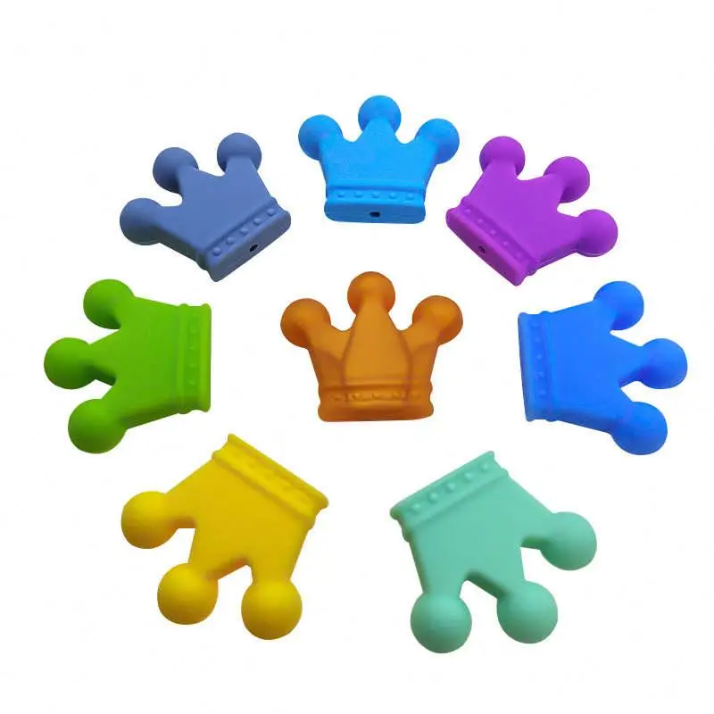 Sdandy Silicone Beads Food Grade Toothless Gum BPA DIY Pacifier Chain Accessories Baby Teething Silicone Bead Toy