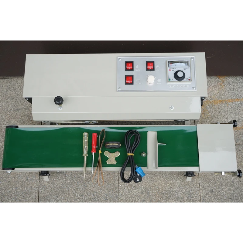 FR-900 continuous film sealing machine Automatic horizontal plastic film bags heat sealing machine