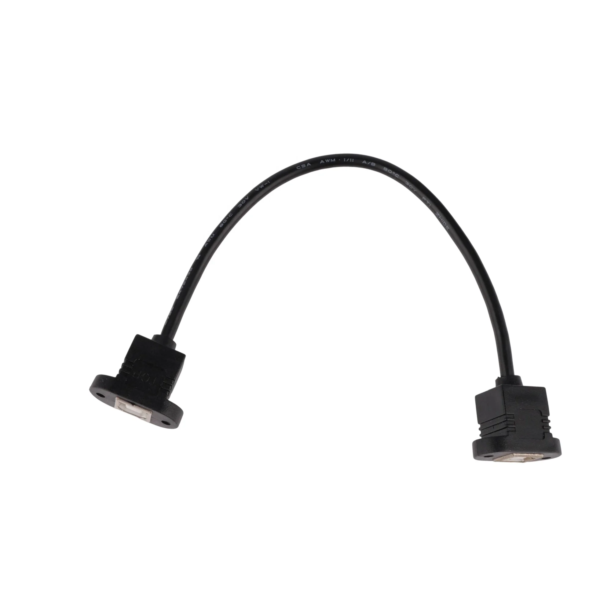 High Quality Customized Length male to Female USB Panel Mounted Cable for Automobile