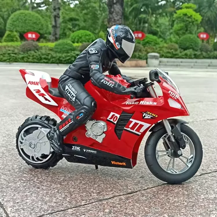 1:6 Rc Stunt Motorcycle Rc Stunt Car Toys 2.4g Remote Control Motorcycle For Kids With Lights 6-axis Gyroscope