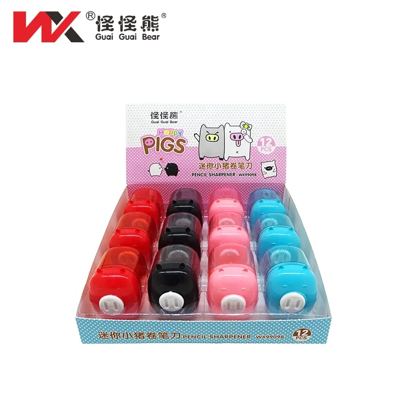 Мини-точилка для карандашей детей и студентов Пластиковая точилка в форме животных детского набора