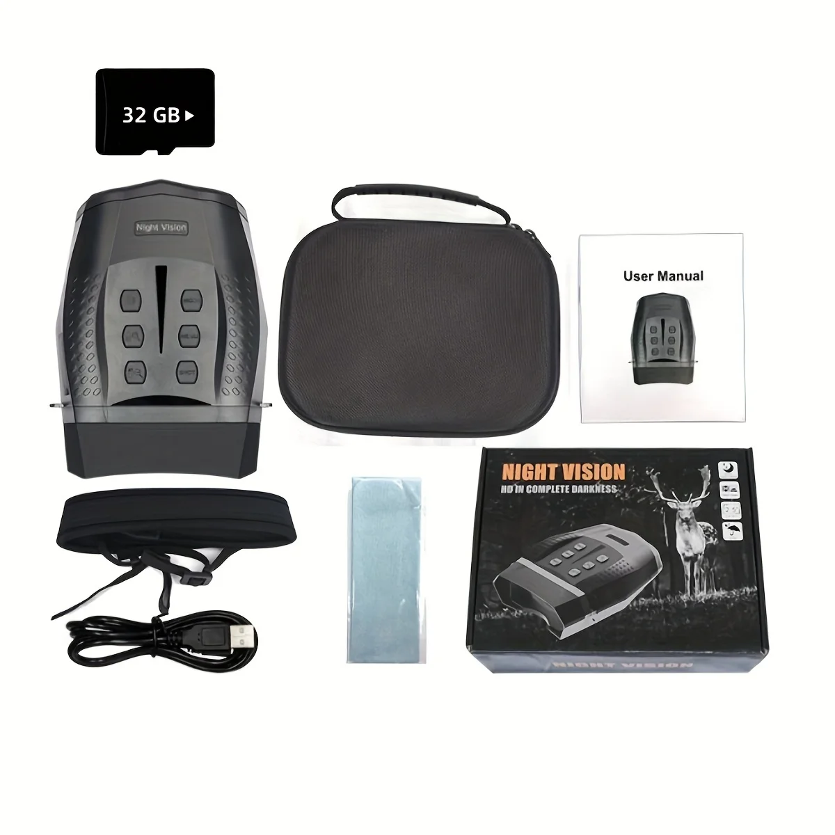 Digital Binocular Night Vision Scope  2k Digital 850m Infrared Day And Night Rangefinder For Nv Hunting Goggles Telescope