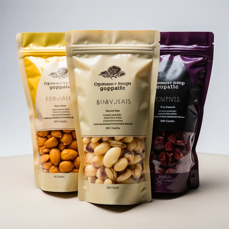 Custom Printed Aluminum Foil Bag Ziplock Mylar Pouch Packaging Food Grade Smellproof Ziplock Bags With Clear Window