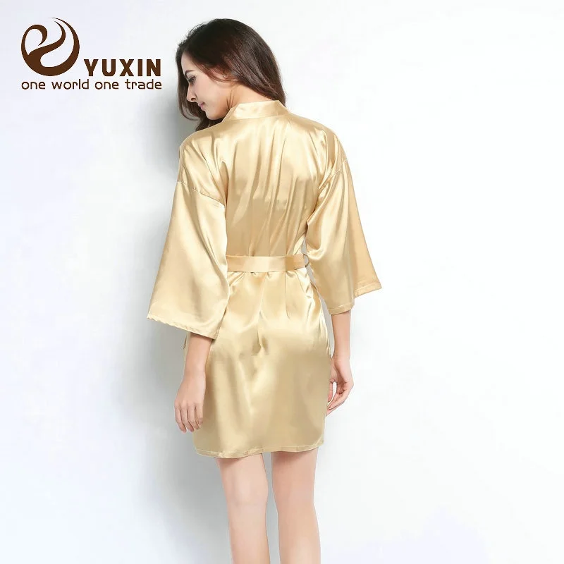 wholesale cheap bride satin robe