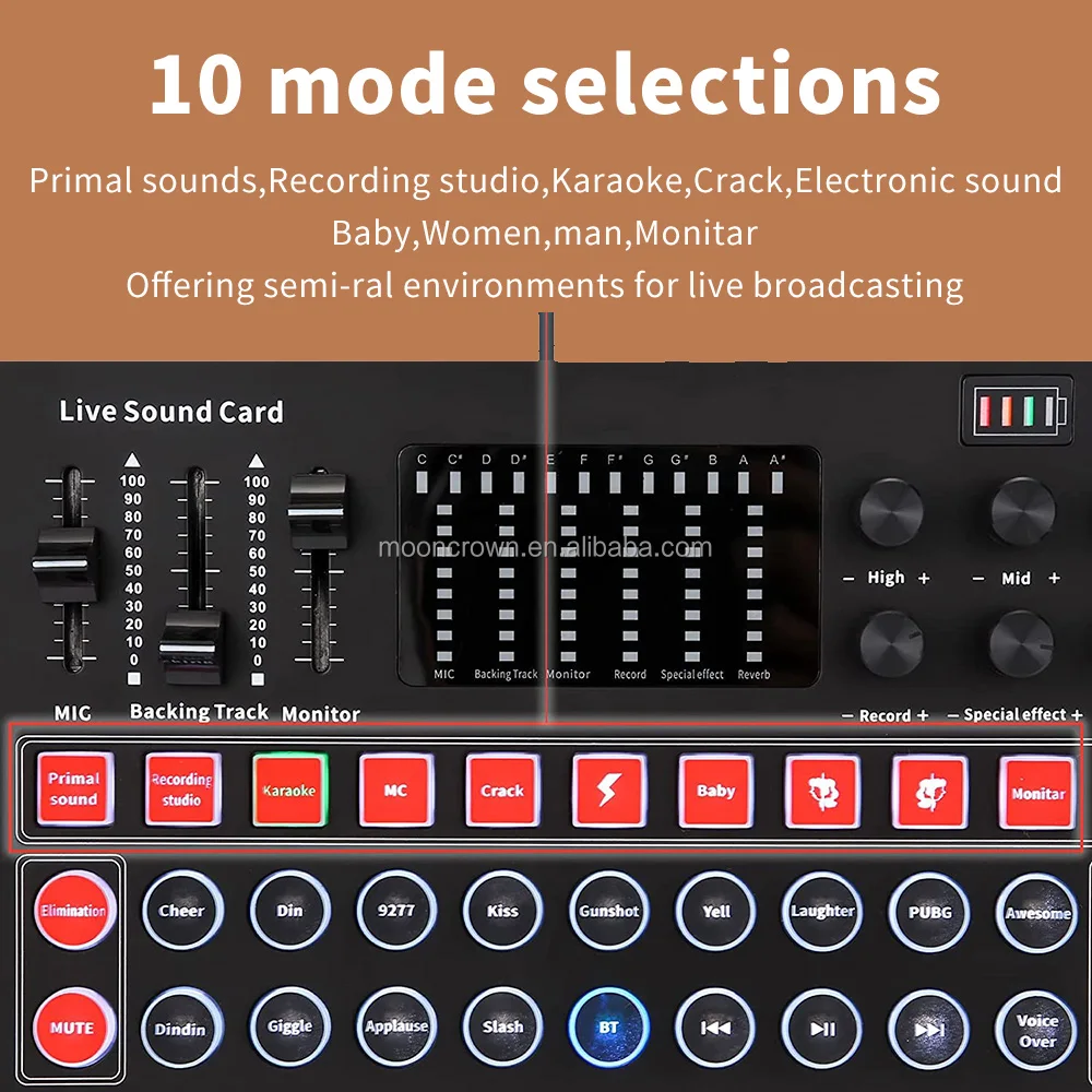 M9 sound card audio interface mixer v9plus usb studio recording External Connect Phone pc karaoke Live Broadcast audio card