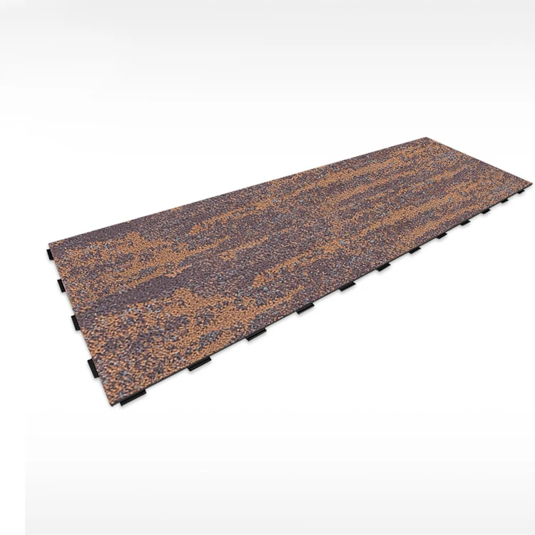 
hot sale strong Strengthened locking system interlocking vinyl flooring tiles plastic carpet design 