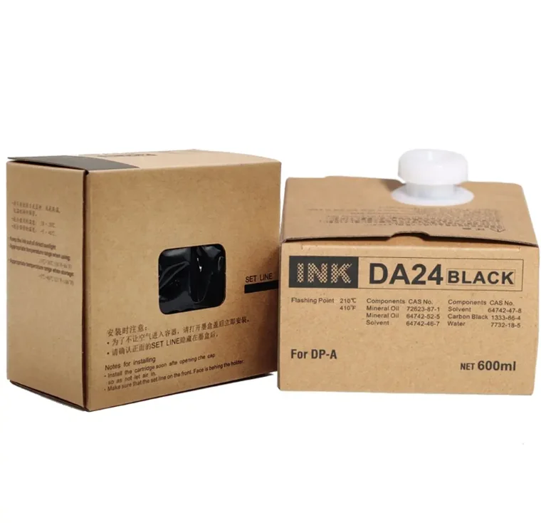 Factory Original quality DA24 ink for Duplo DPA100II DPA105II DPA120II DPA125II digital duplicator Printer ink