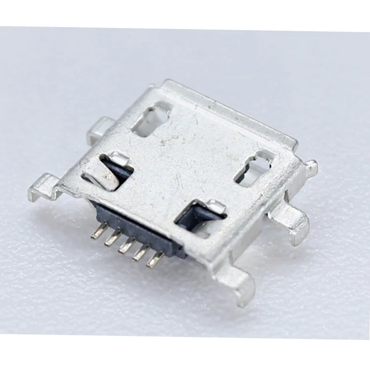 XYFW Free Sample Usb Micro Port Conector Typeab Heavy Plate 5 Pin B Type A Charging Pin Smd/smt Female 5pin Micro USB Connector