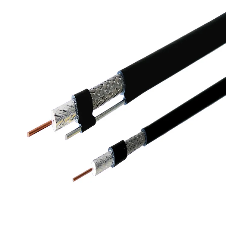 
Standard shield 60% coverage PVC Jacket CATV MATV 3.0GHz Television 75Ohm Satellite RG6 coaxial cables 