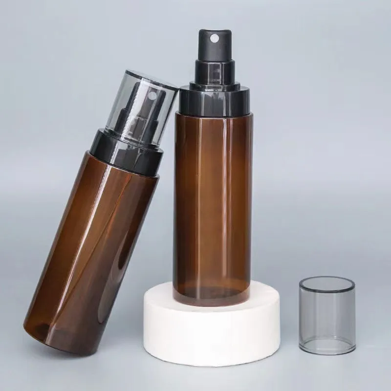 150ML amber empty plastic PET spray bottle alcohol spray bottle fine mist cosmetic water spray bottle