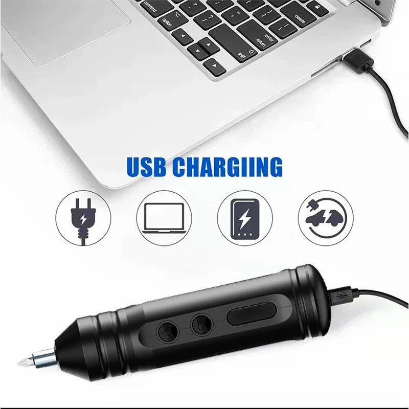 Лидер продаж Электрическая отвертка портативная мини-отвертка дрель с USB-зарядкой многофункциональный набор электроинструментов