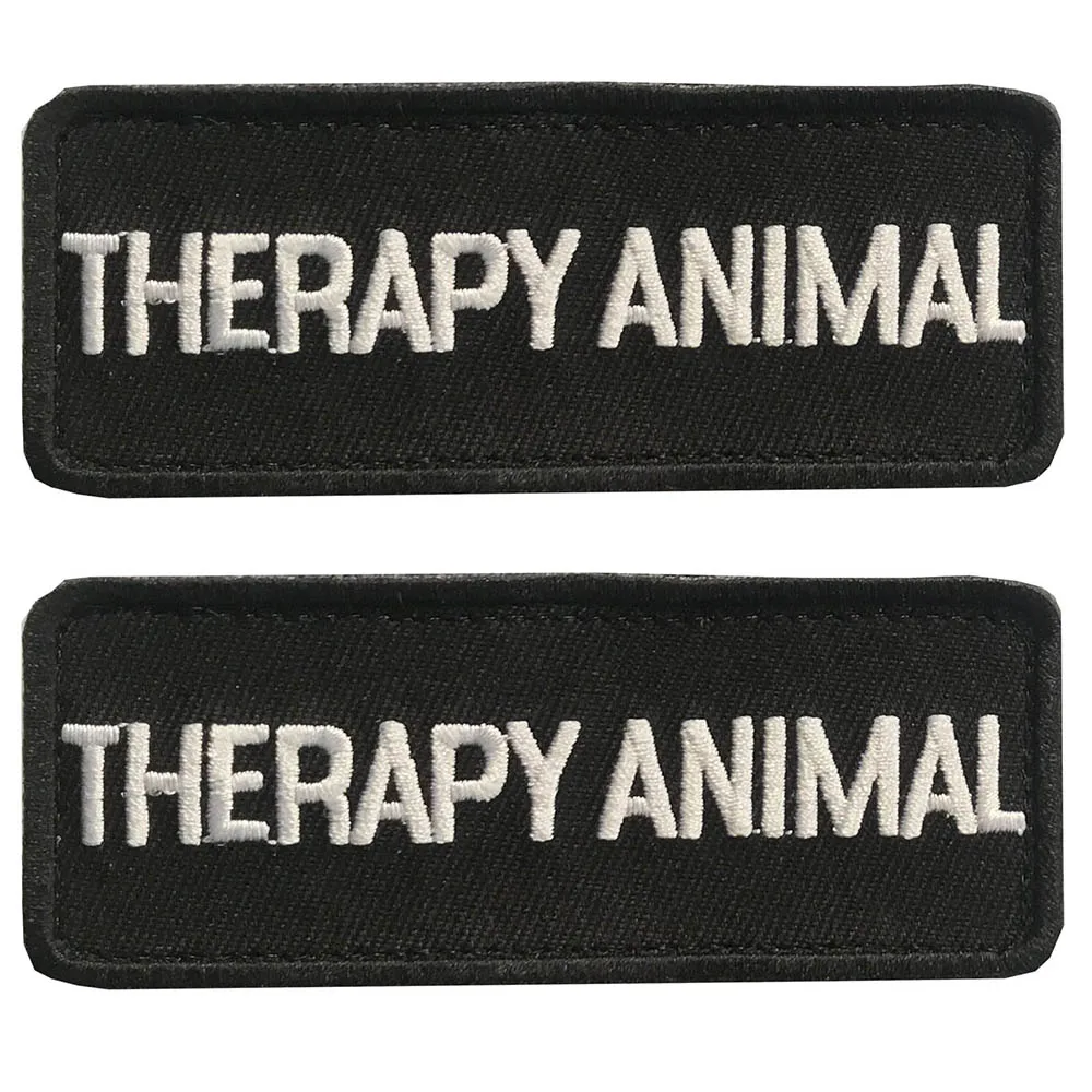 2023 Hook And Loop 2 Pieces Do Not Touch And 2 Pieces American flag Paw Logo Embroidery Applique Patch For Dog Vest