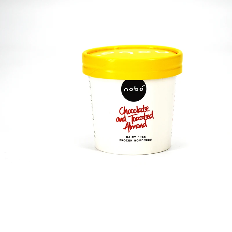 Customs logo 4oz/ 125ml gelato cup wholesale paper cups for frozen ice cream