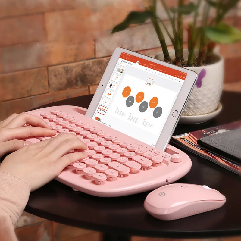 Dual-mode wireless 2.4G BT V3.0 &5.0 keyboard desktop laptop mobile phone tablet keyboard for ipad