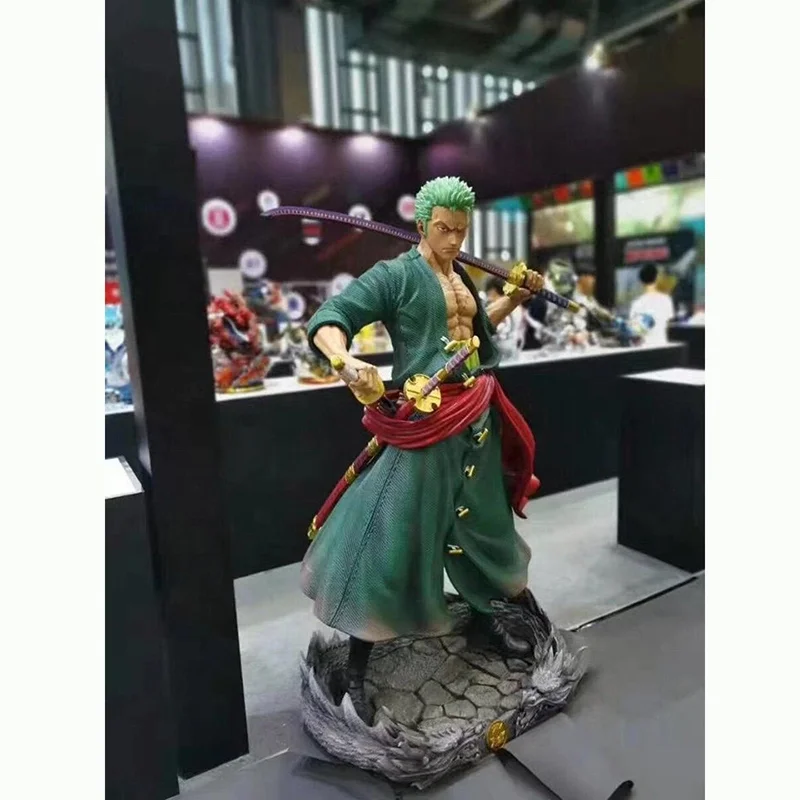 Home Decoration Hot Selling Japanese Anime One Piece Roronoa Zoro Luffy Anime Action Figure Resin Toys Statue